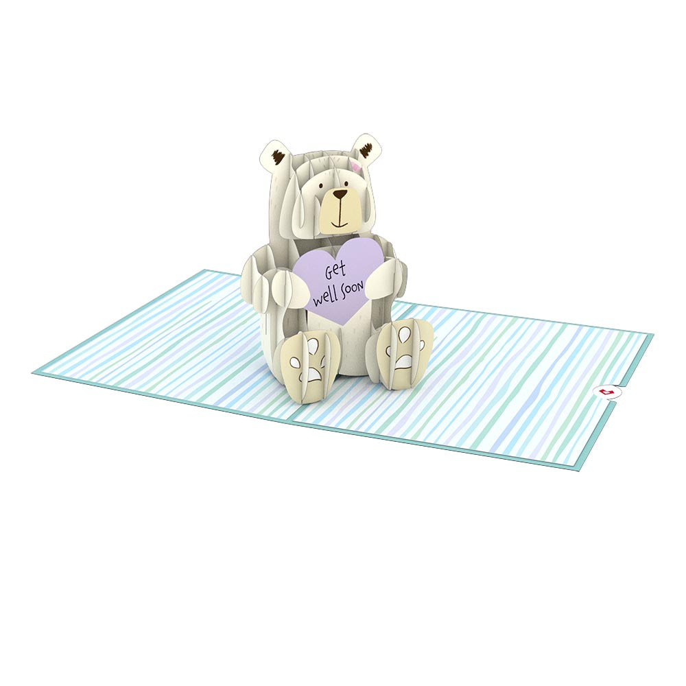 Get Well Soon Bear Card | Get Well Bear Pop-Up Card | Lovepop