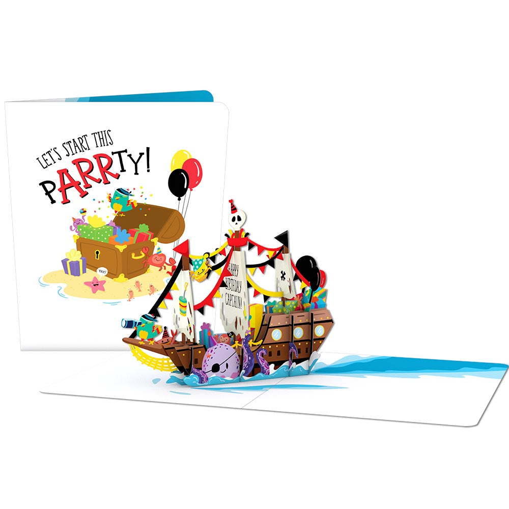 8 Lets party pirate ship invitations envelopes save the date