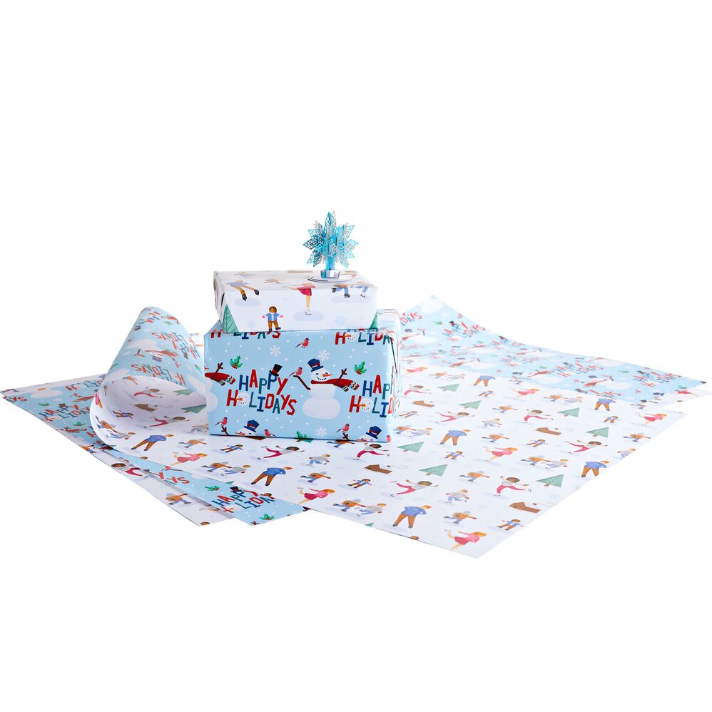 Whimsy Wonderland Multi-Pack Gift Wrap, Christmas, Metalized Paper, 4 –  dealwake