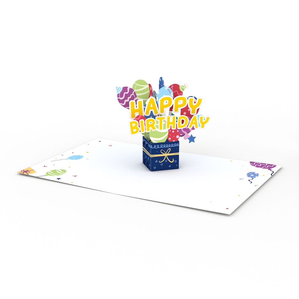 Happy Birthday Balloon Box: Paperpop Card