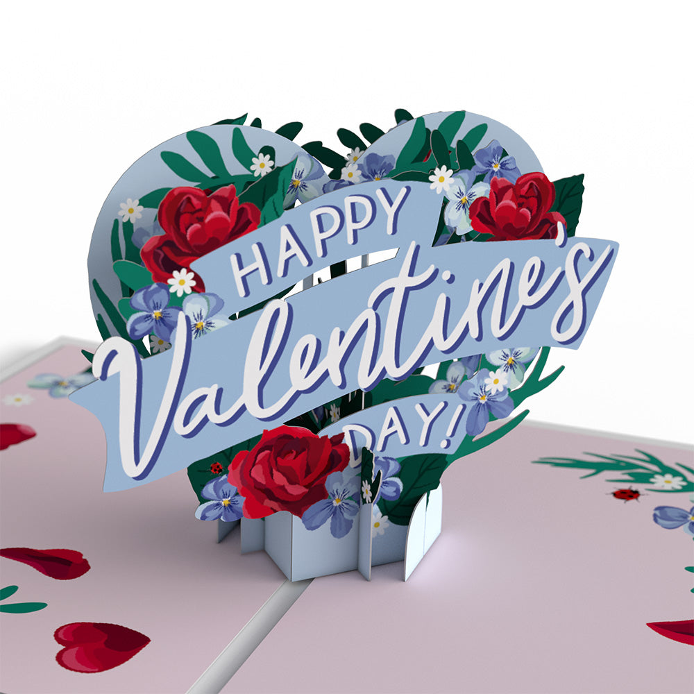 Valentine's Day Roses 4-in-1 Nesting Card