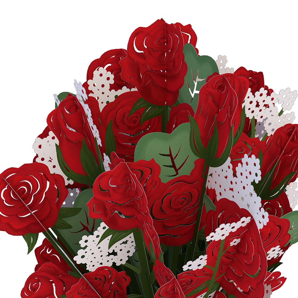 Red Rose Eres El Amor De Mi Vida Valentine Grand Bouquet and Sentiment Set