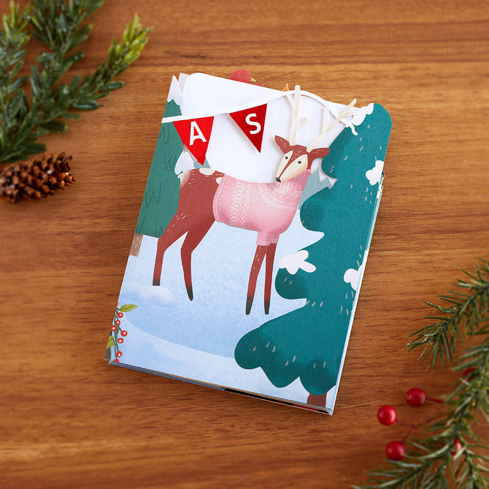 Christmas Woodland Scene Loooooong Card™ (Expands to 2 feet)