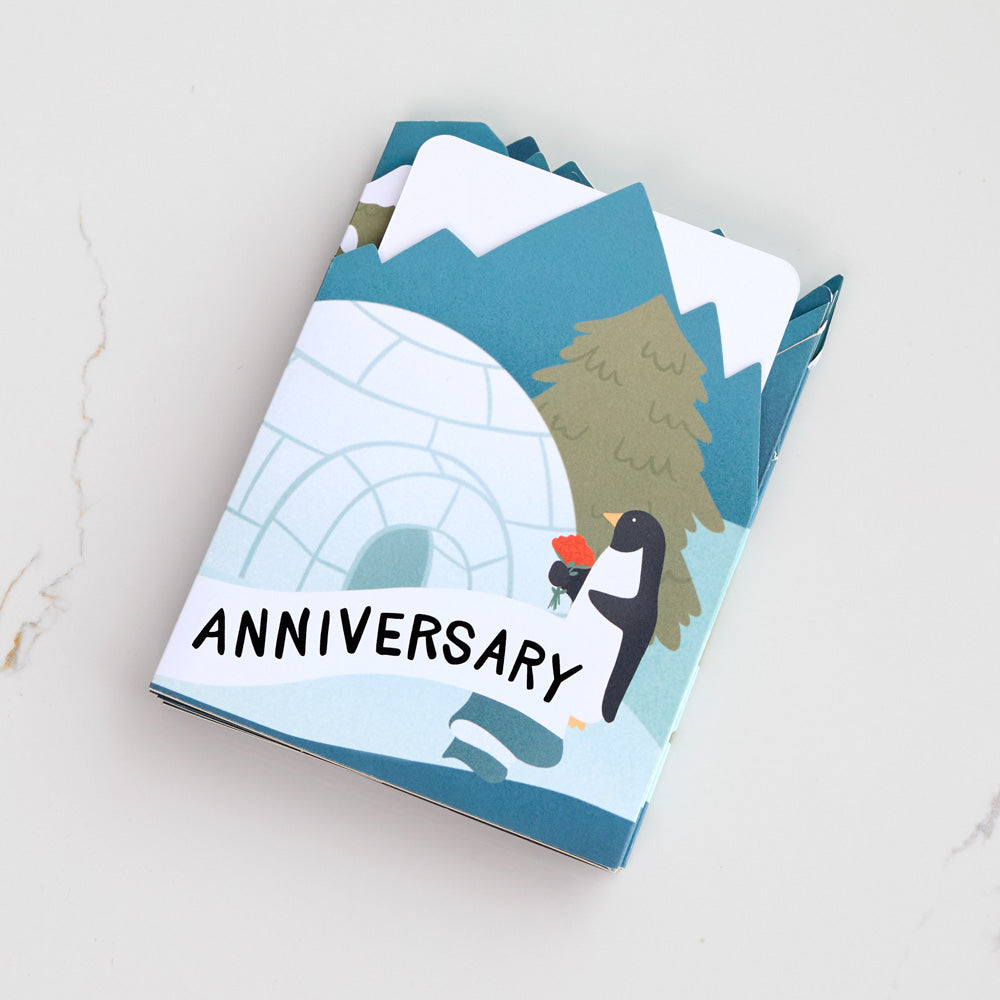 Mates For Life Happy Anniversary Loooooong Card™ (Expands to 2 feet)