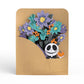 Disney Tim Burton’s The Nightmare Before Christmas Birthday Pop-Up Card & Flower Buds Bouquet Bundle