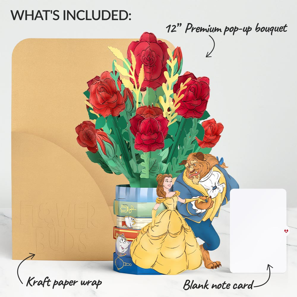 Disney's Beauty and The Beast Flower Buds Bouquet