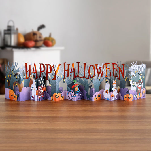 Happy Halloween Trick-or-Treat Loooooong Card™ (Expands to 2 feet)