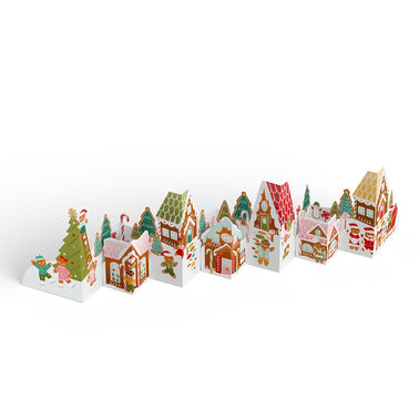 Holiday Gingerbread Village Loooooong Card™ (Expands to 2 feet)