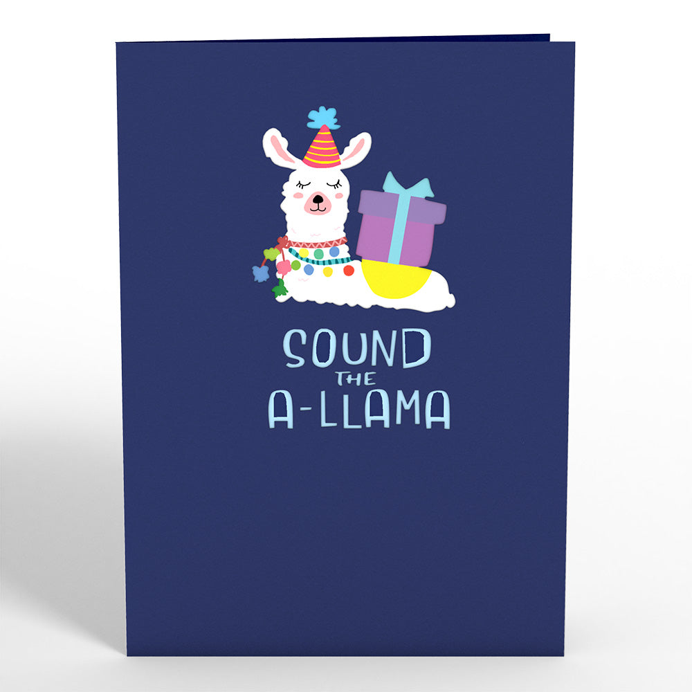 Happy Birthday Llama Pop-Up Card