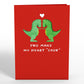 You Make My Heart 'Saur' Pop-Up Card