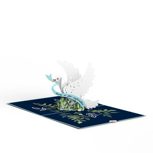 Confirmation Dove Pop-Up Card