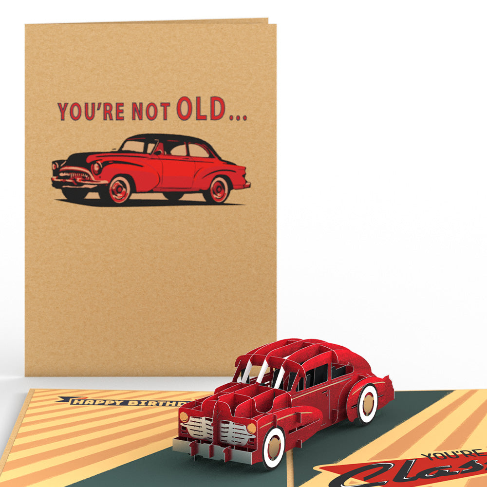 Happy Birthday Classic Car Pop-Up Card