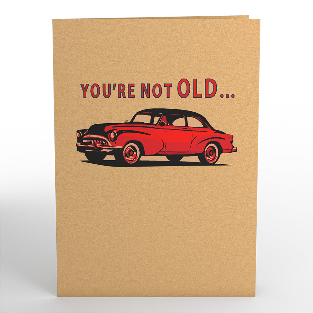 Happy Birthday Classic Car Pop-Up Card