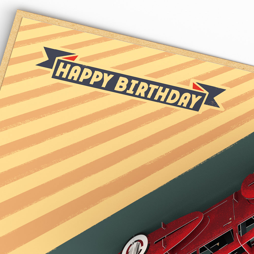 Happy Birthday Classic Car Pop-Up Card