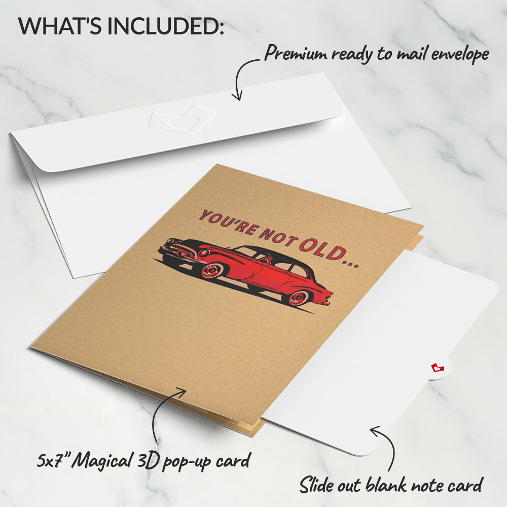 Happy Birthday Classic Car Pop-Up Card