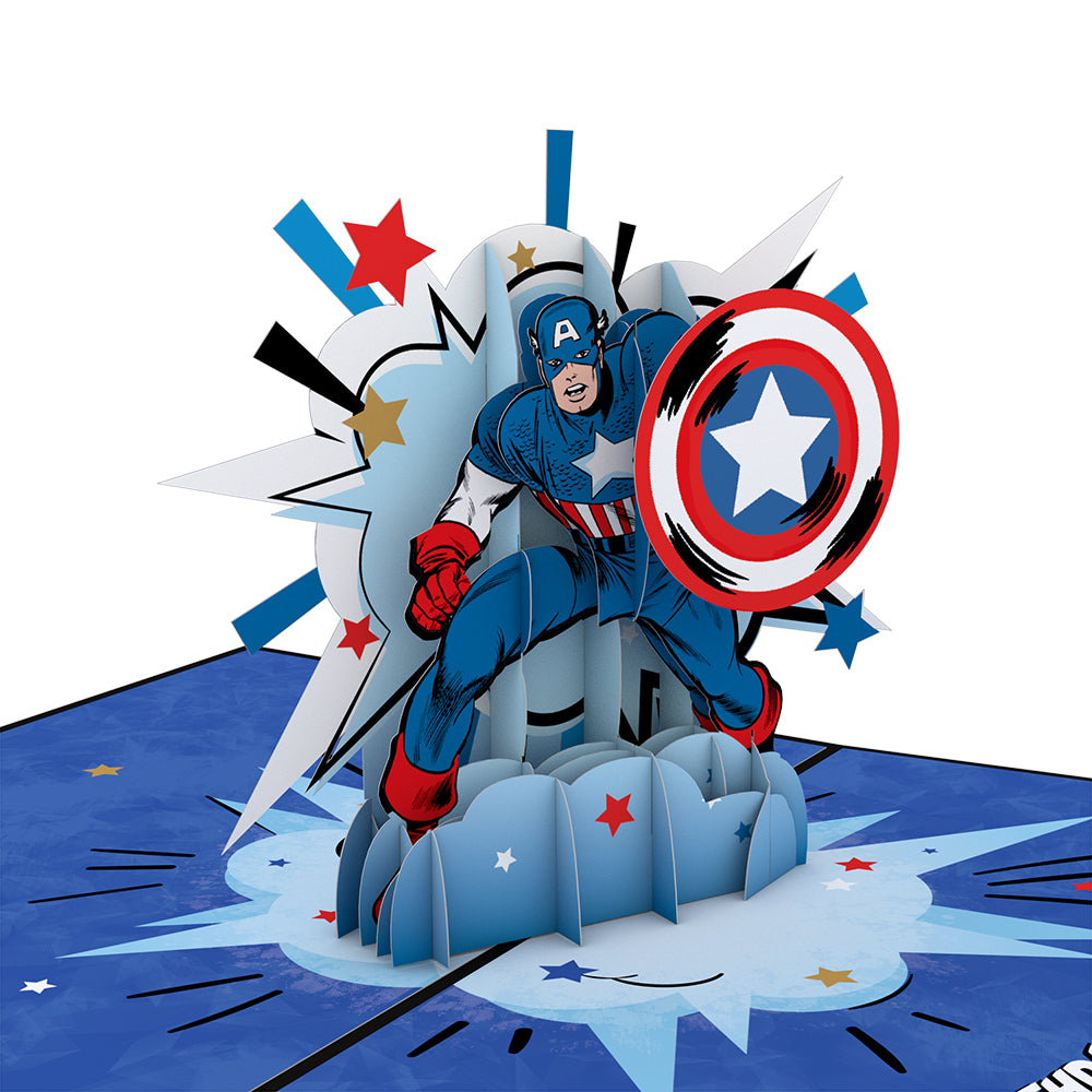 Rubber Captain America Logo Printed Dumbbells