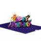 Happy Birthday Cats Pop-Up card