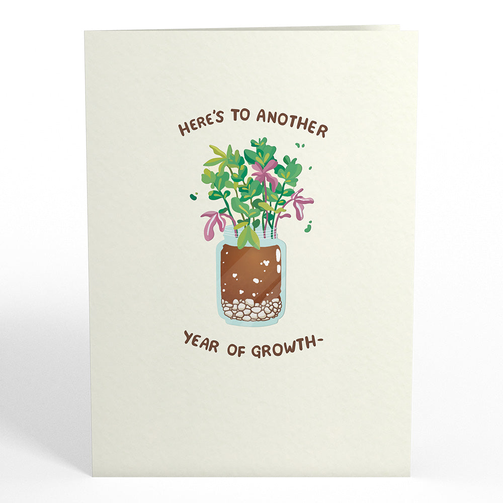 Happy Birthday Plants Pop-Up Card