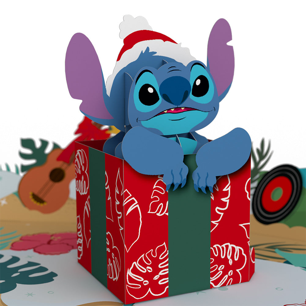 Lilo and Stitch Christmas Card Aloha Christmas Pop Up Card