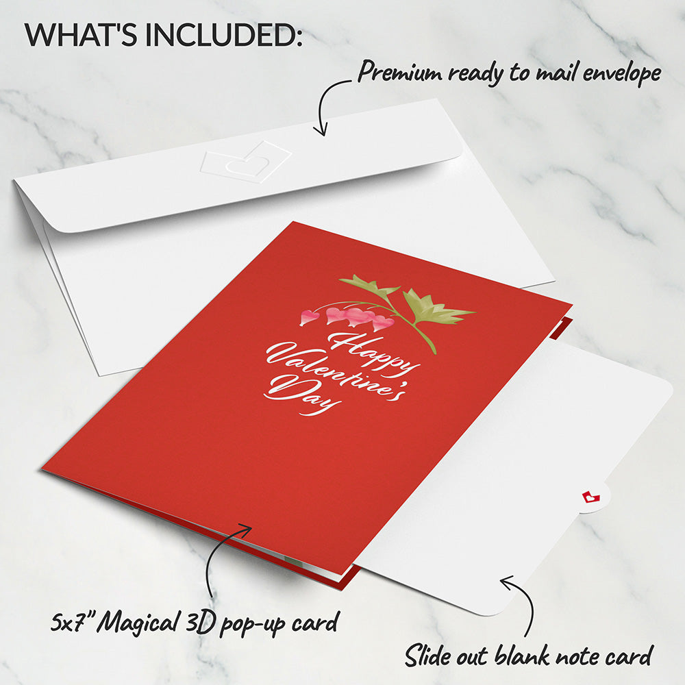 Valentine’s Day Hummingbird Pop-Up Card