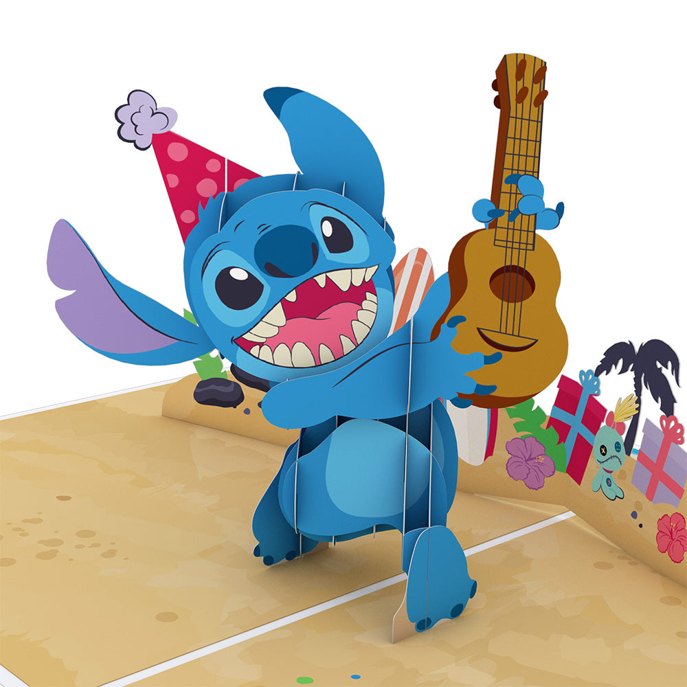 Disney's Stitch Rockin' Birthday Pop-Up Card