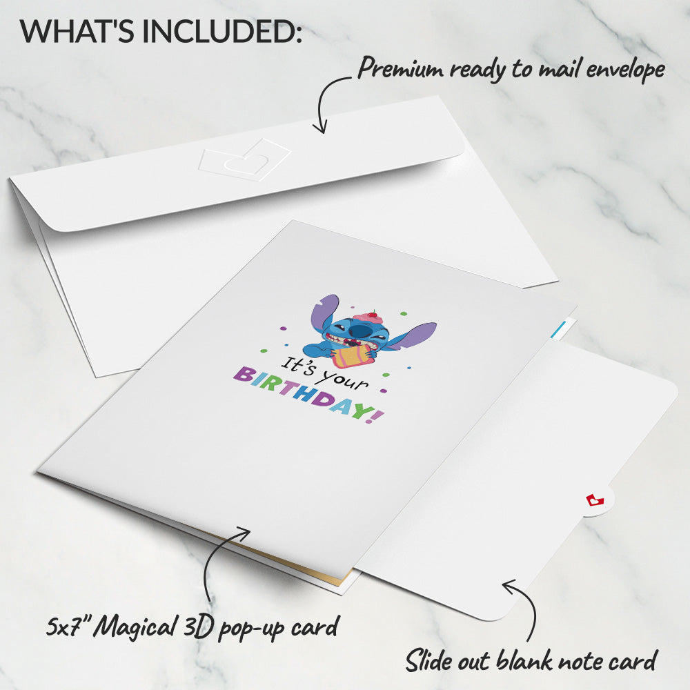 Disney's Stitch Rockin' Birthday Pop-Up Card