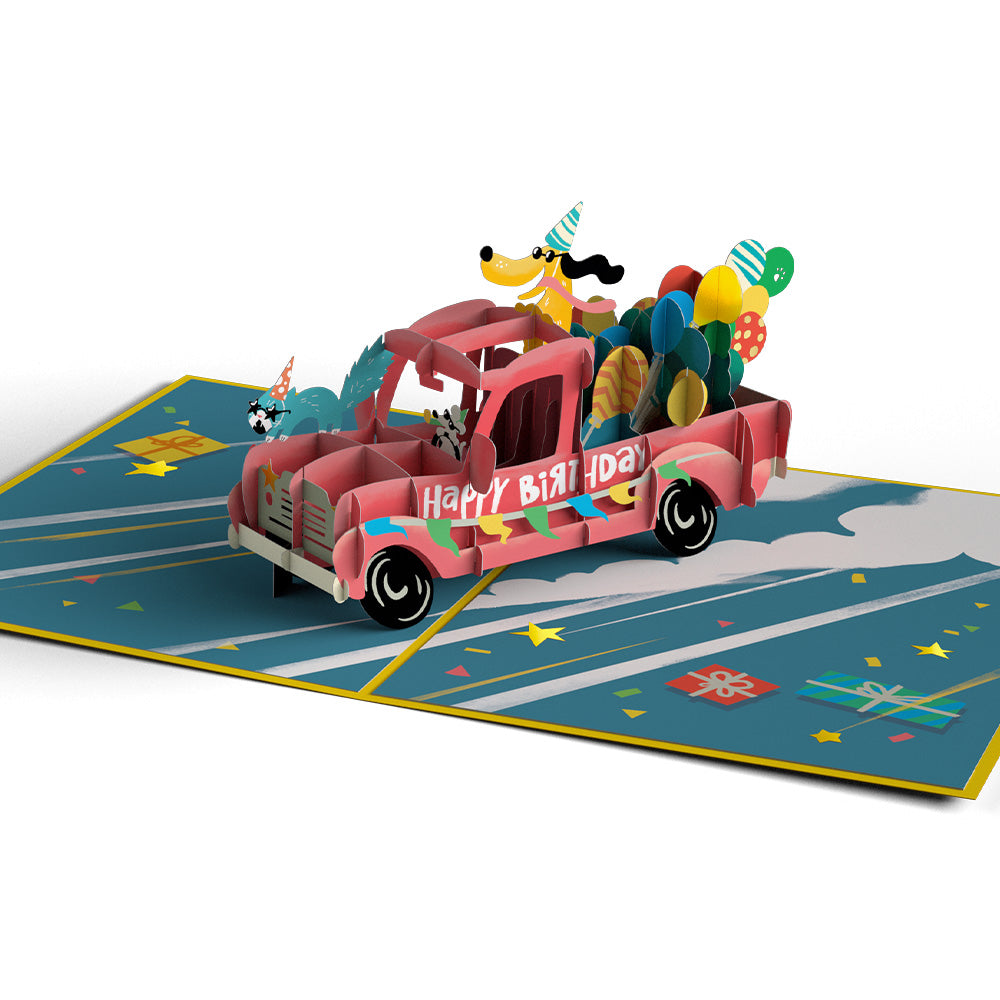 Birthday Truck Pop-Up Card