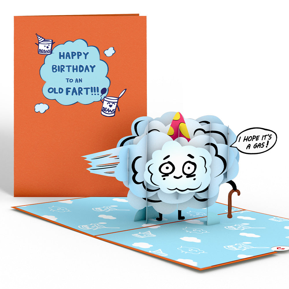 Happy Birthday to an Old Fart Pop-Up Card