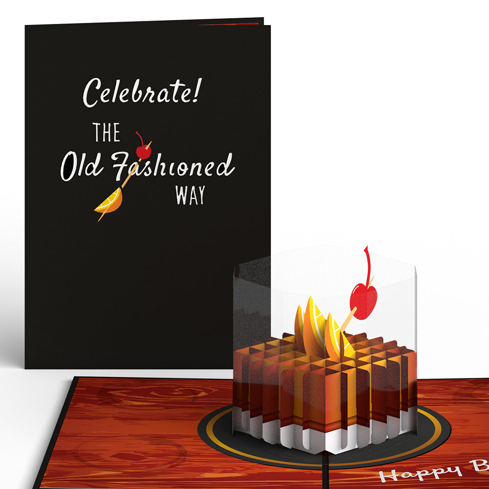 Old Fashioned Birthday Pop-Up Card