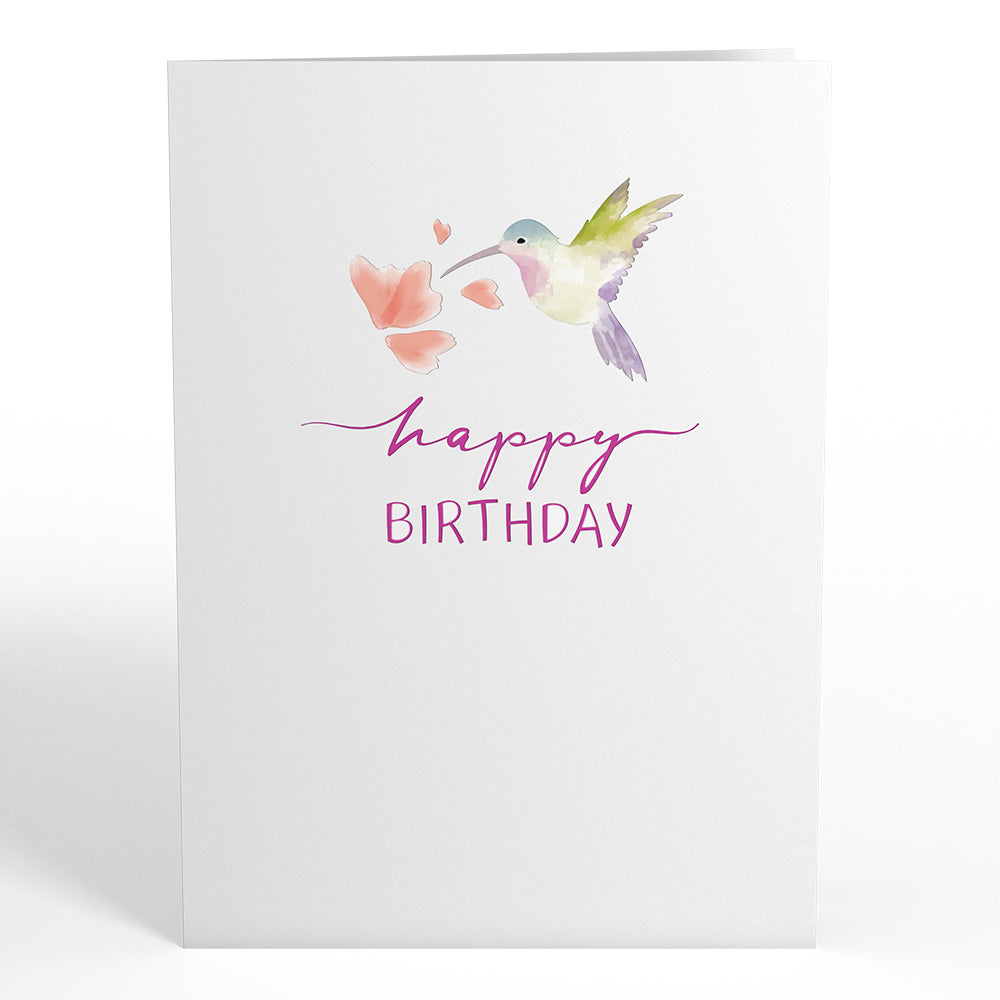 Birthday Hummingbird Pop-Up Card