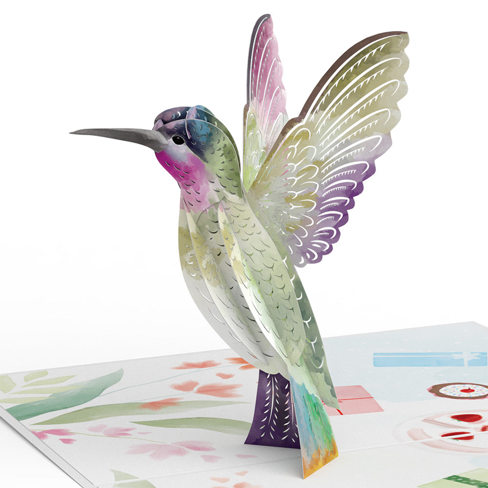 Birthday Hummingbird Pop-Up Card