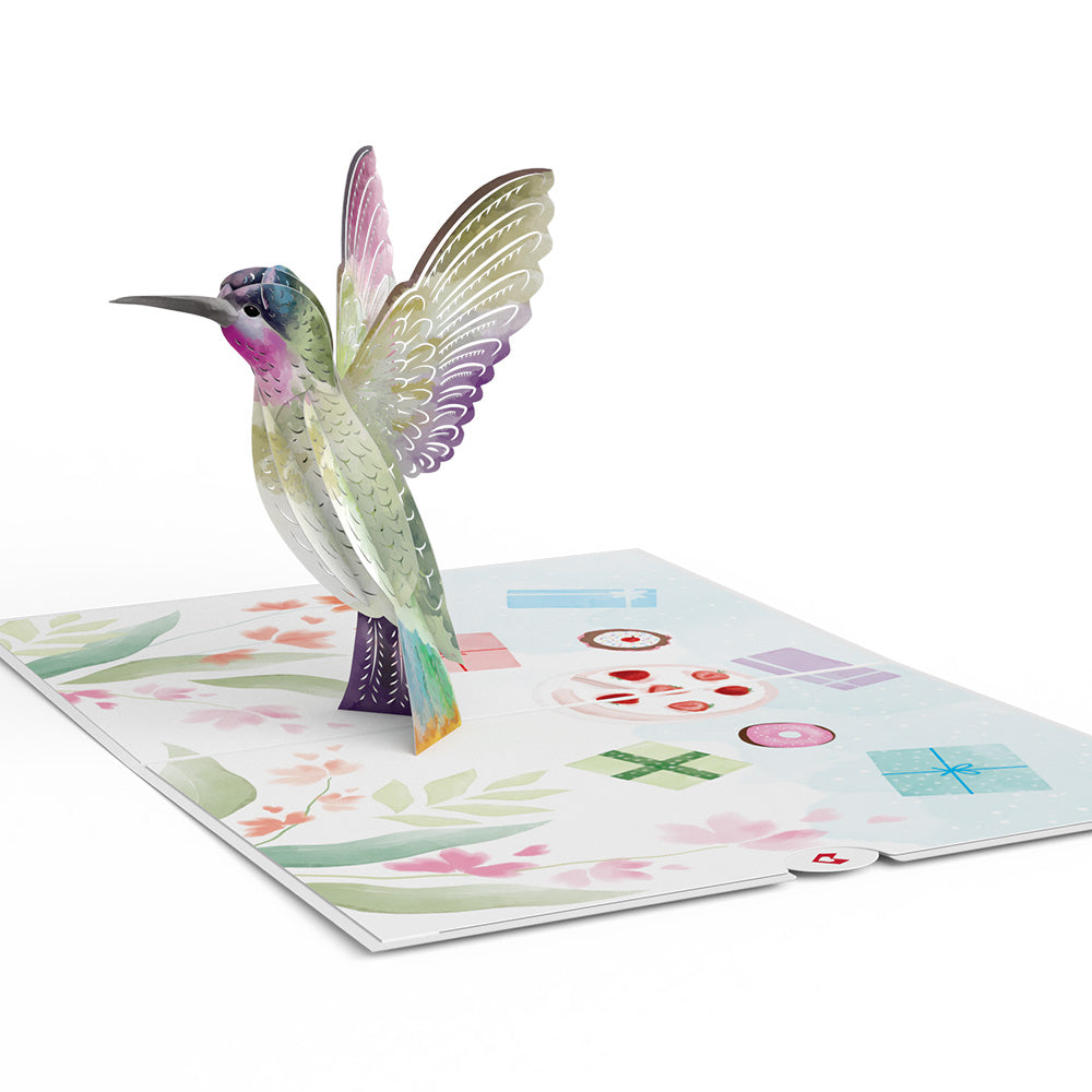 Birthday Hummingbird Pop-Up Card