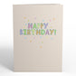 Confetti Birthday Cake Slice Pop-Up Card