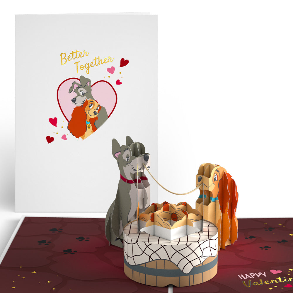 Disney's Lady & The Tramp Better Together Pop-Up Card