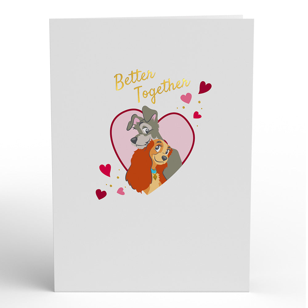 Disney's Lady & The Tramp Better Together Pop-Up Card