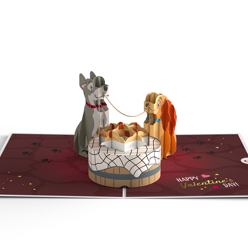 Disney's Lady & The Tramp Better Together Pop-Up Card