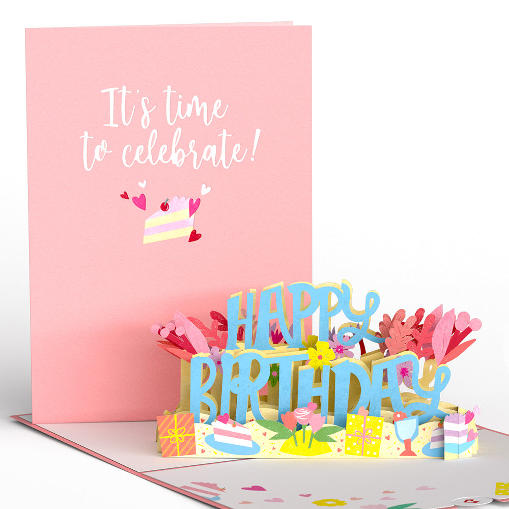 It's Time to Celebrate Birthday Pop-Up Card