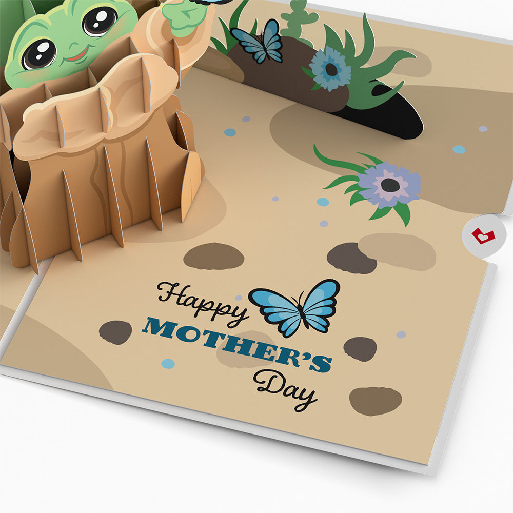 Star Wars™ The Mandalorian™ Grogu™ Mother's Day Butterfly Pop-Up Card