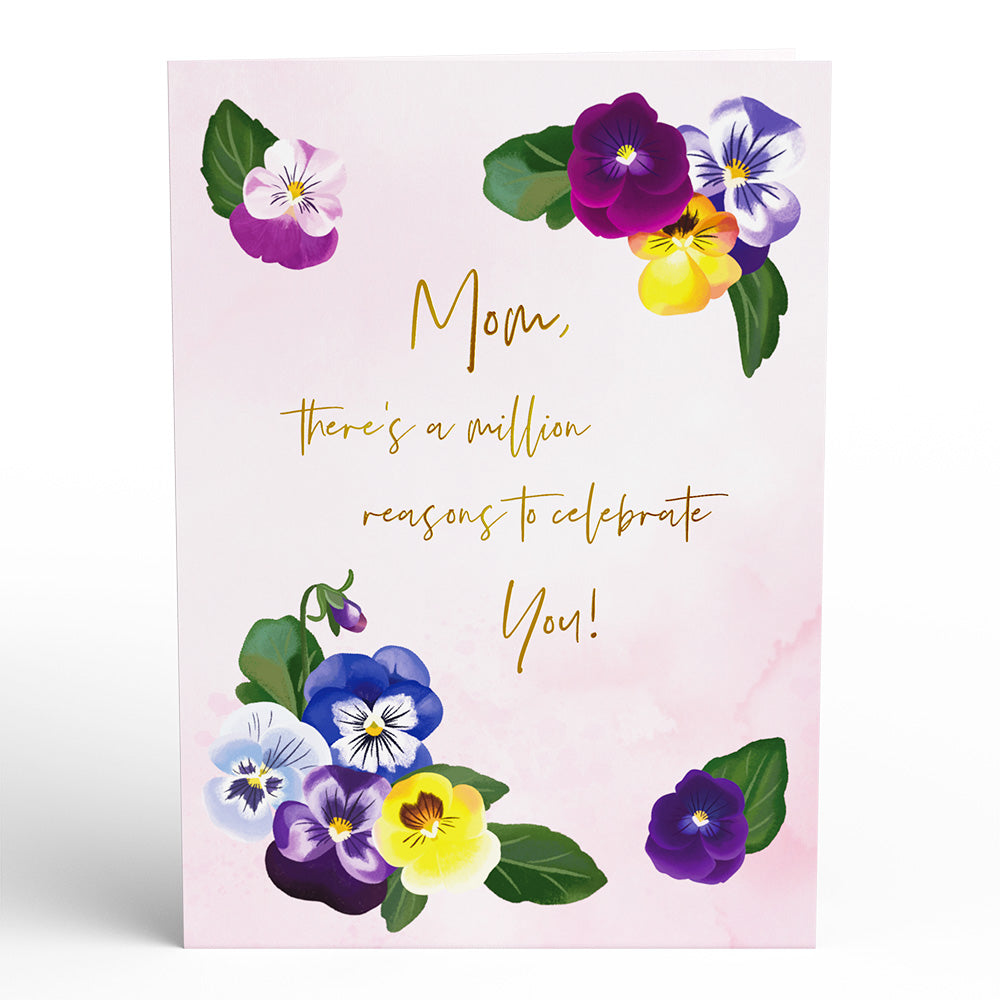 Mother’s Day Pansies Pop-Up Card