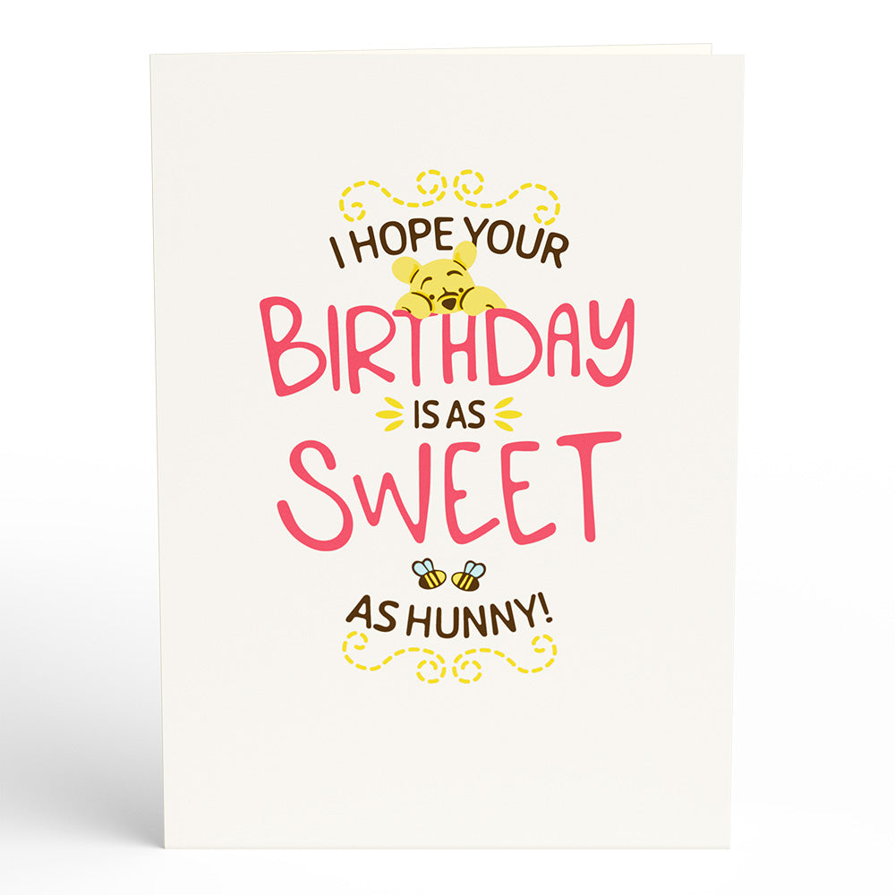 Disney’s Winnie The Pooh Sweet as Hunny Birthday Pop-Up Card