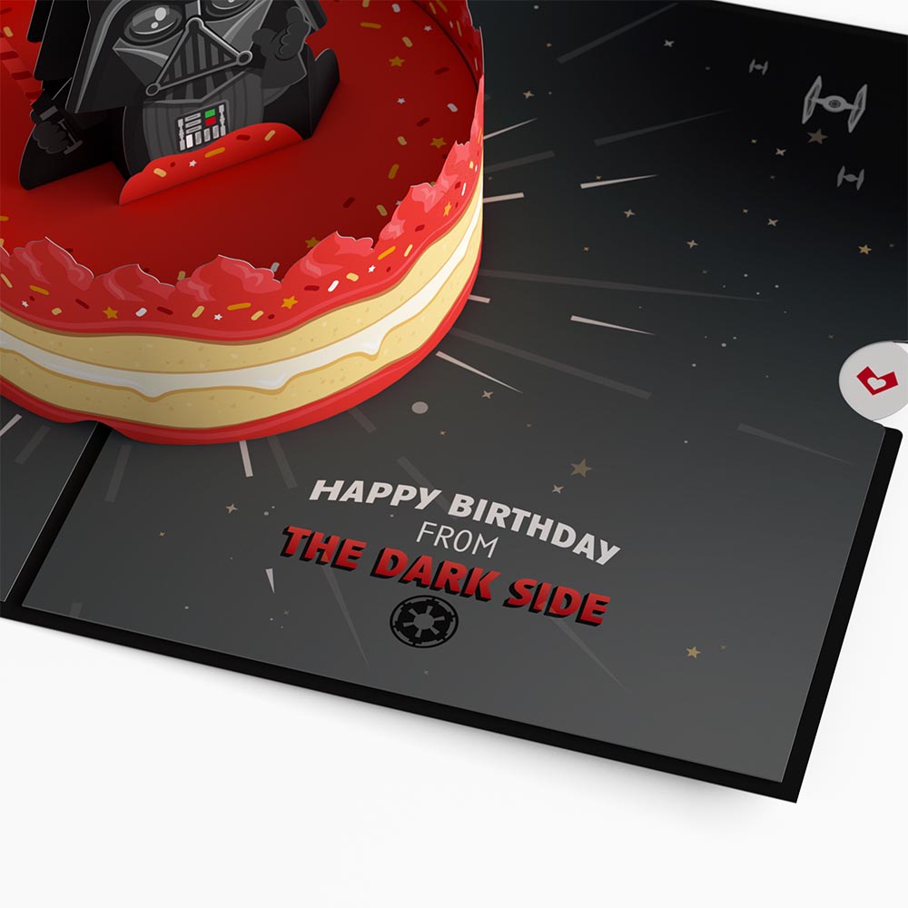 Star Wars™ Darth Vader™ Birthday Pop-Up Card & Flower Buds Bouquet Bundle