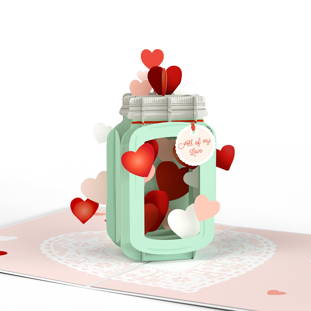 Valentine's Day Love Jar Pop-Up Card