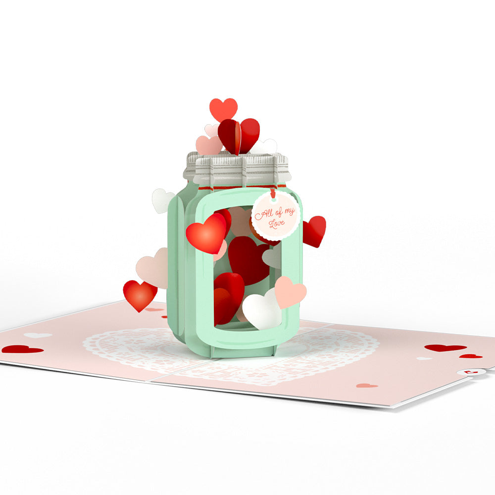 Valentine's Day Love Jar Pop-Up Card