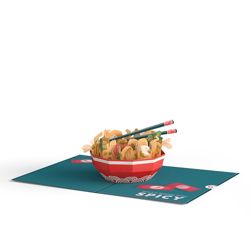 Send Noods Spicy Pop-Up Card