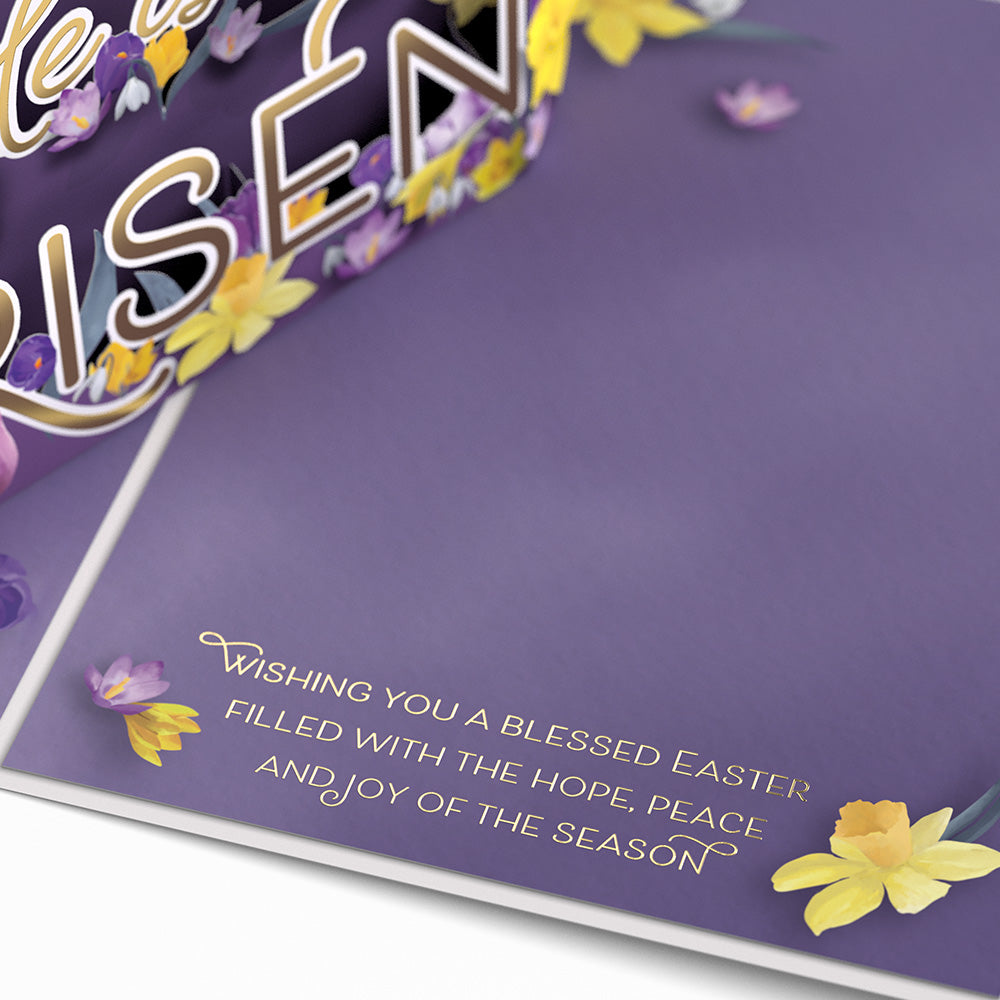 Easter He is Risen Pop-Up Card