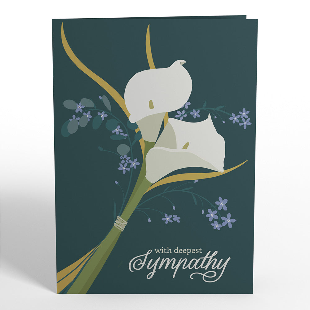 Deepest Sympathy Pop-Up Card & Bouquet Bundle