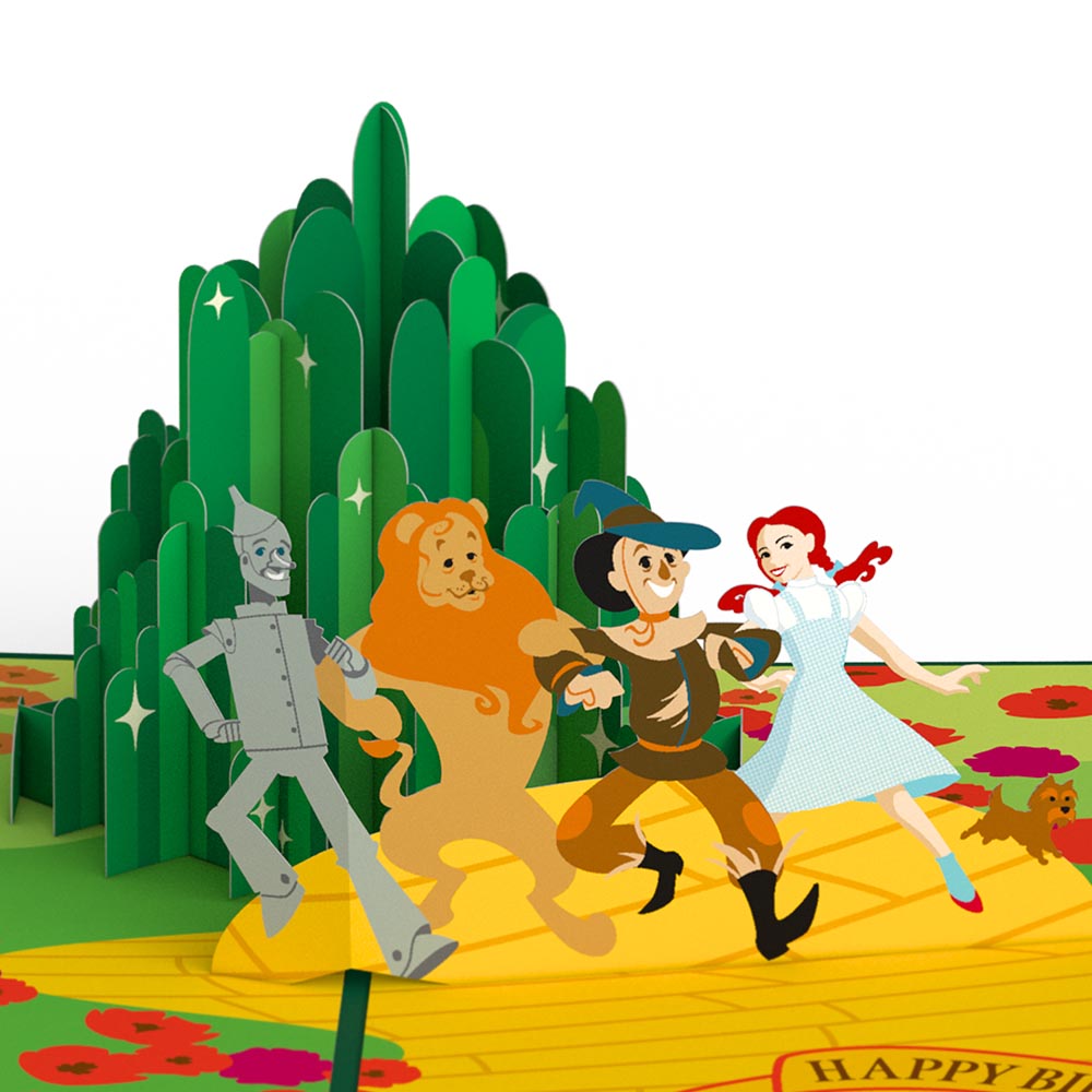 The Wizard of Oz Lions & Tigers & Birthdays Pop-Up Card