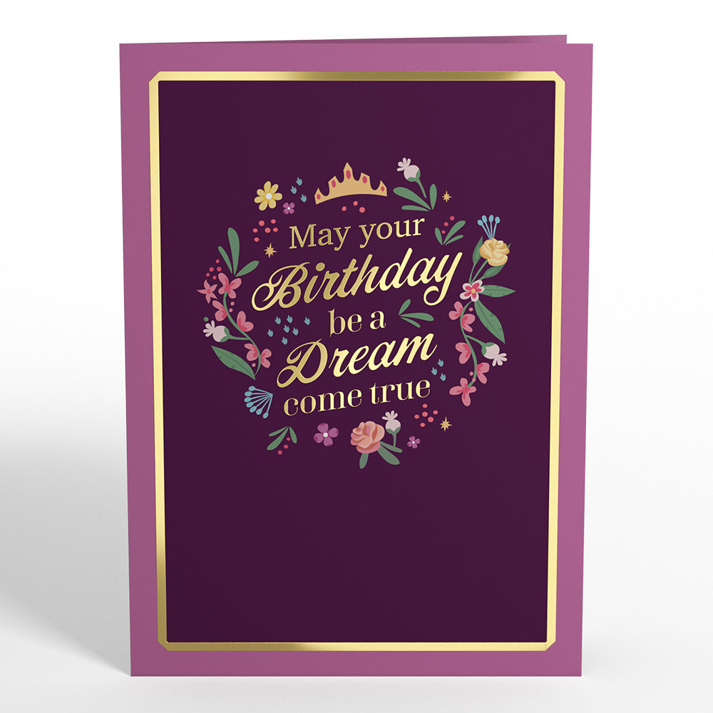 Disney Princess Birthday Dreams Come True Pop-Up Card