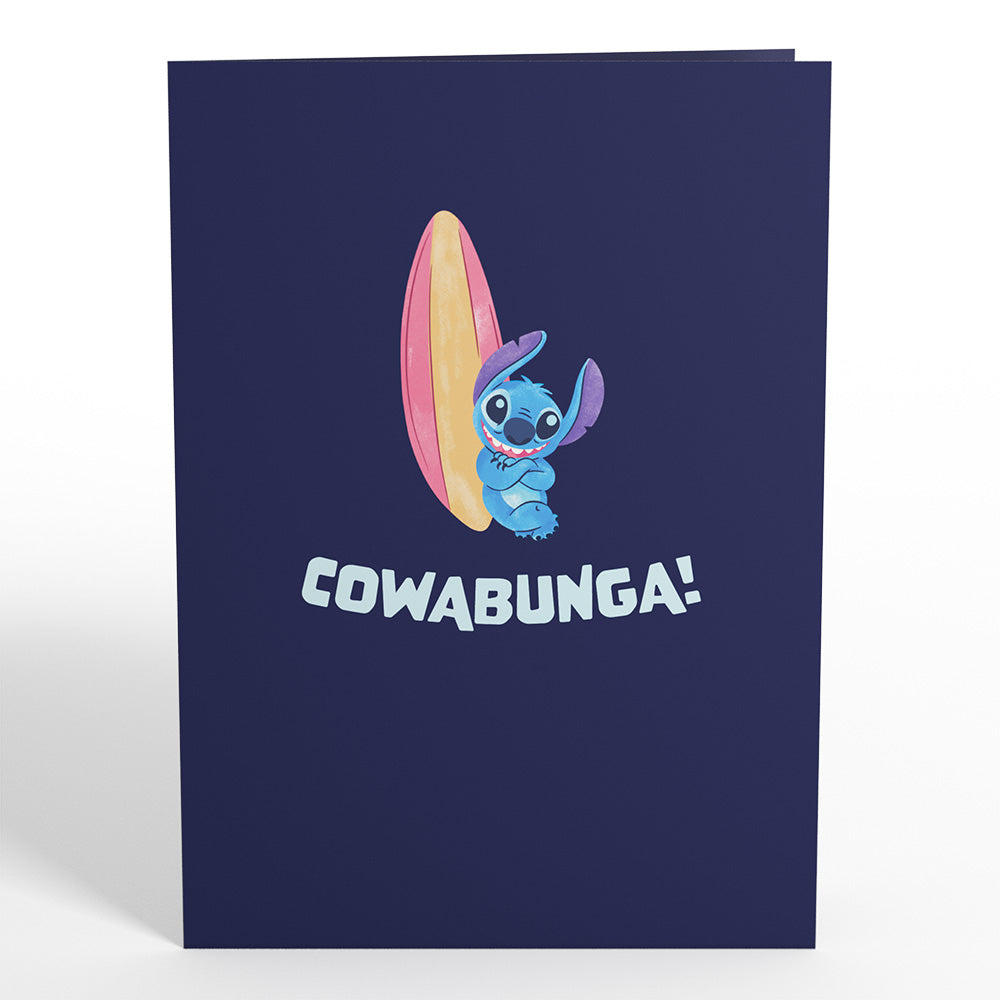 Disney's Stitch Cowabunga Birthday Pop-Up Card