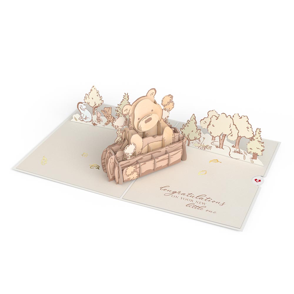 Disney's Winnie the Pooh New Baby Pop-Up Card